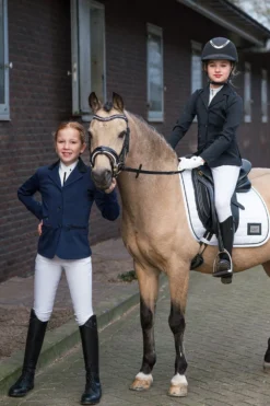 Barn QHP Qhp|Kavajer & Skjortor-Tävlingskavaj Juliet Junior Svart
