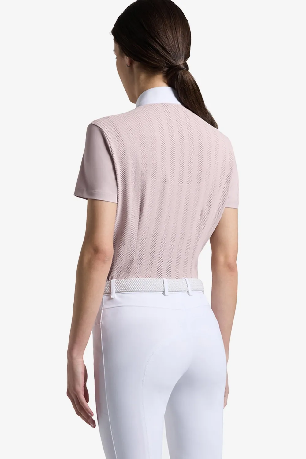 Cavalleria Toscana Cavalleria Toscana|Tröjor & Toppar-Tävlingkjorta Jacquard Violet Ice/Vit