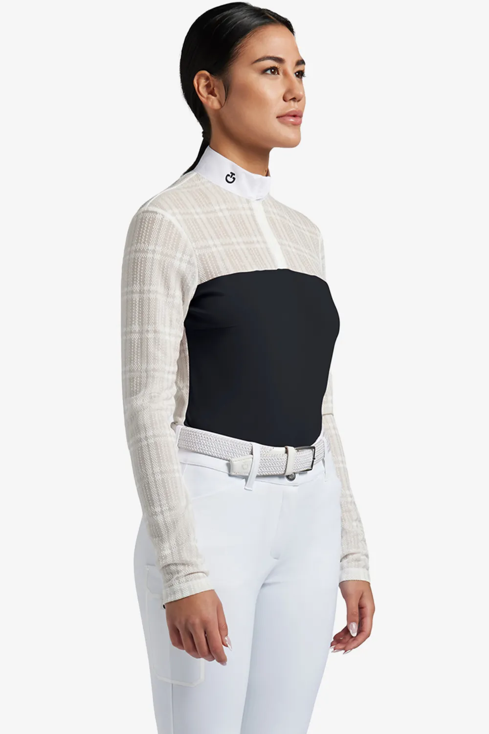 Cavalleria Toscana Cavalleria Toscana|Tröjor & Toppar-Tävlingkjorta L/ Zip