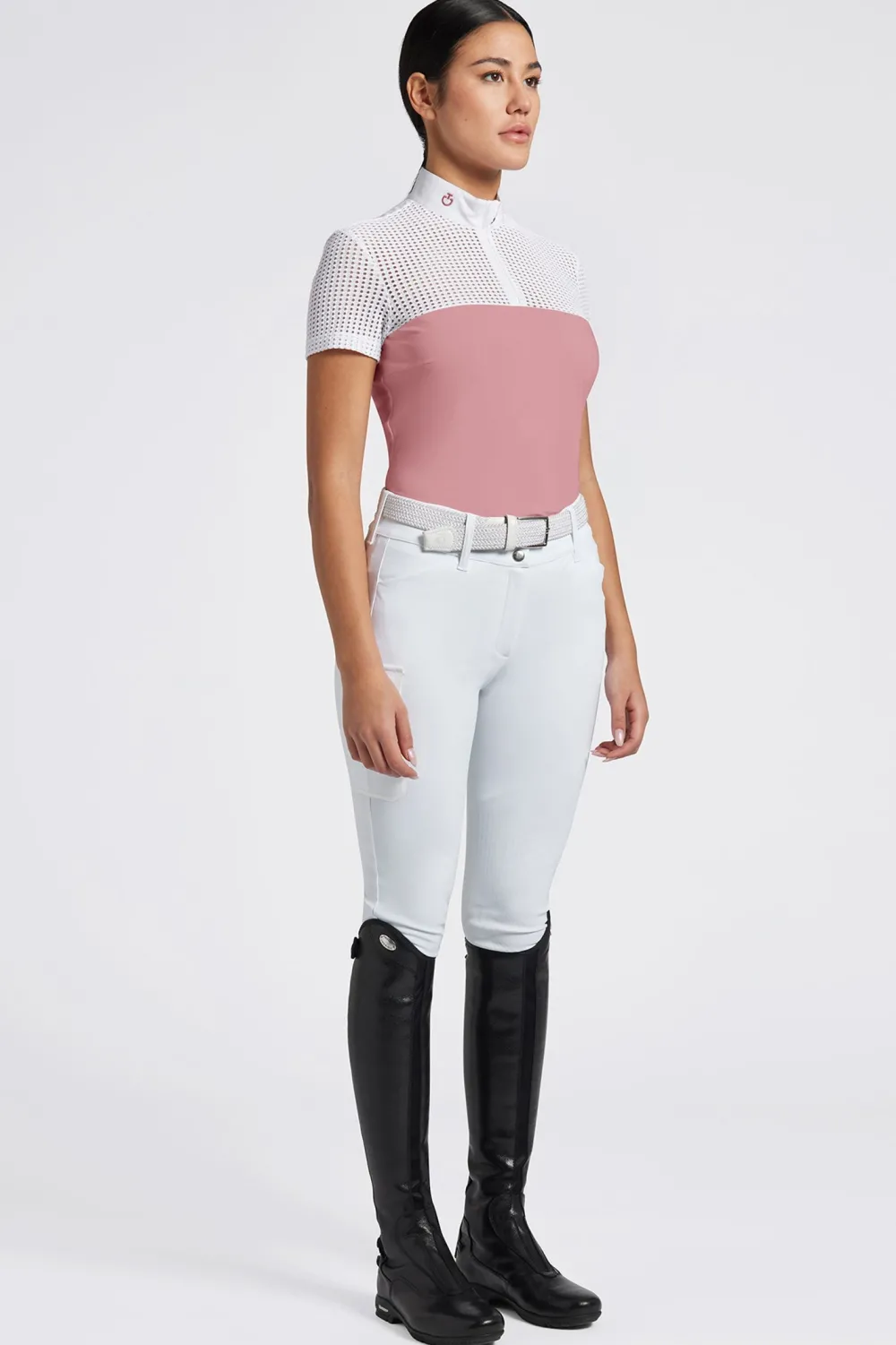 Cavalleria Toscana Cavalleria Toscana-Tävlingsskjorta S/S Zip