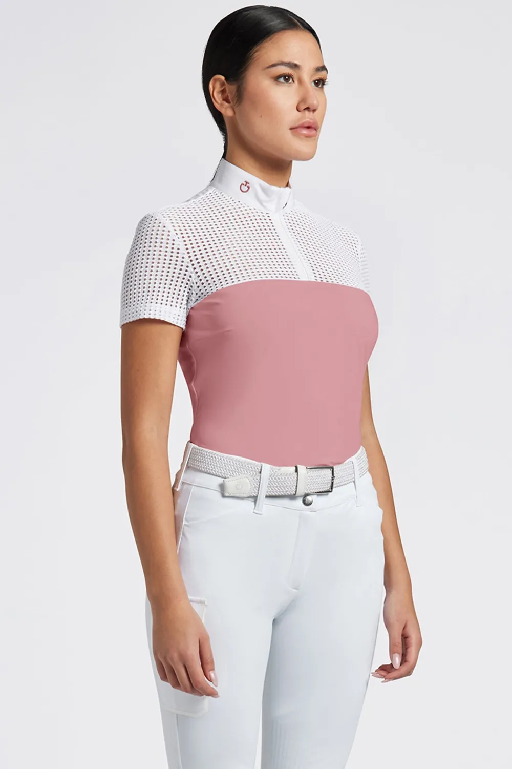 Cavalleria Toscana Cavalleria Toscana-Tävlingsskjorta S/S Zip