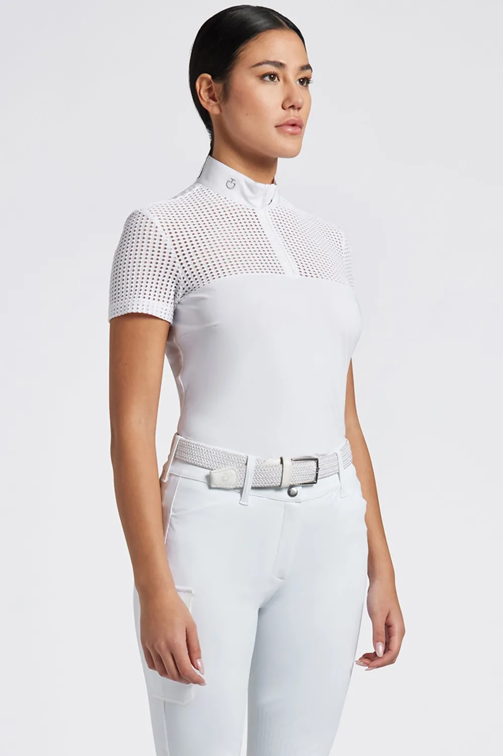 Cavalleria Toscana Cavalleria Toscana-Tävlingsskjorta S/S Zip