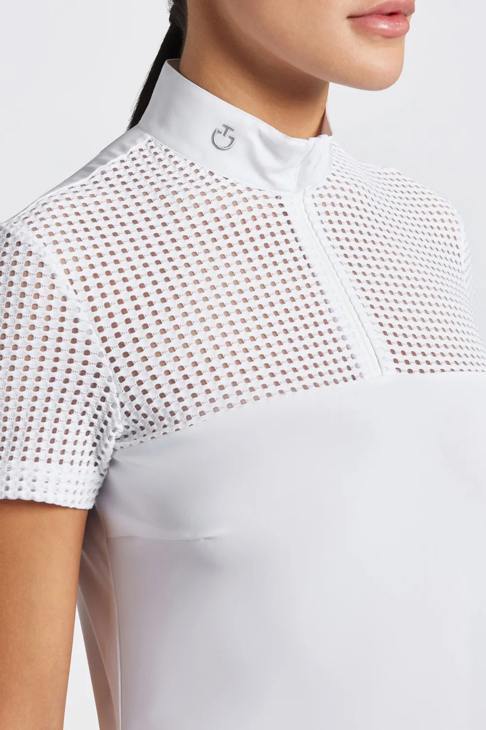 Cavalleria Toscana Cavalleria Toscana-Tävlingsskjorta S/S Zip