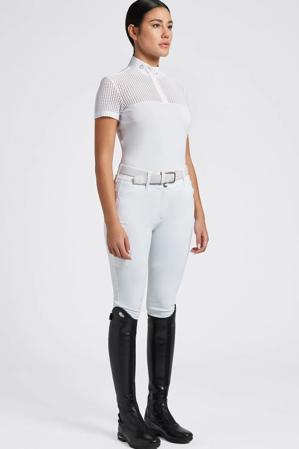 Cavalleria Toscana Cavalleria Toscana-Tävlingsskjorta S/S Zip