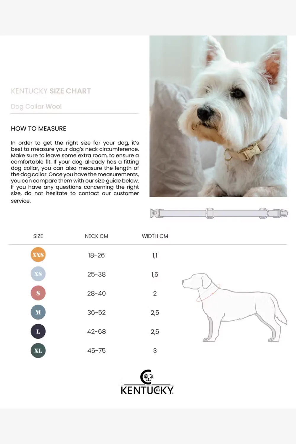 Kentucky Dogwear Kentucky Dogwear-U Hundhaband