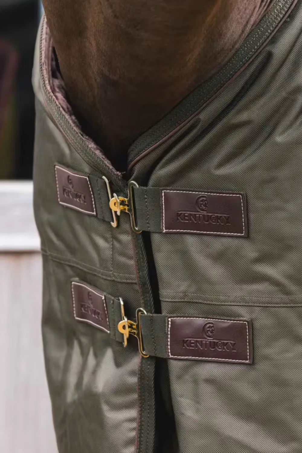 Kentucky Horsewear Hästtäcken & Flughuvor|Kentucky Horsewear-Utetäcke Pro g Khaki