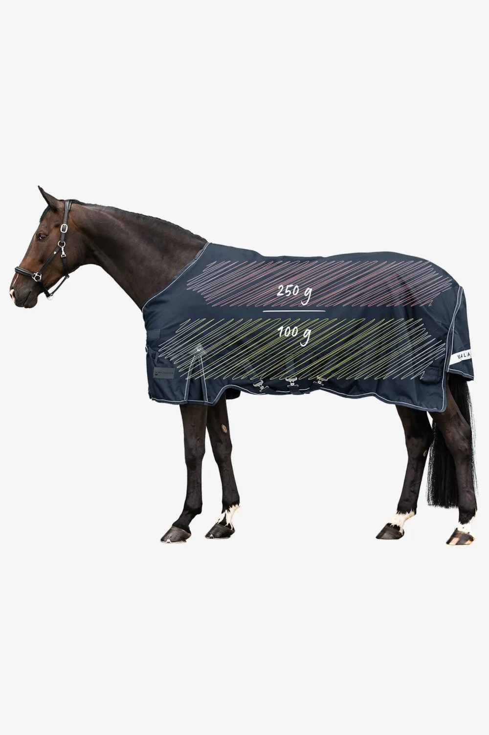 Waldhausen Hästtäcken & Flughuvor-Utetäcke Scandic Flerlager 250g/100g Nightblue