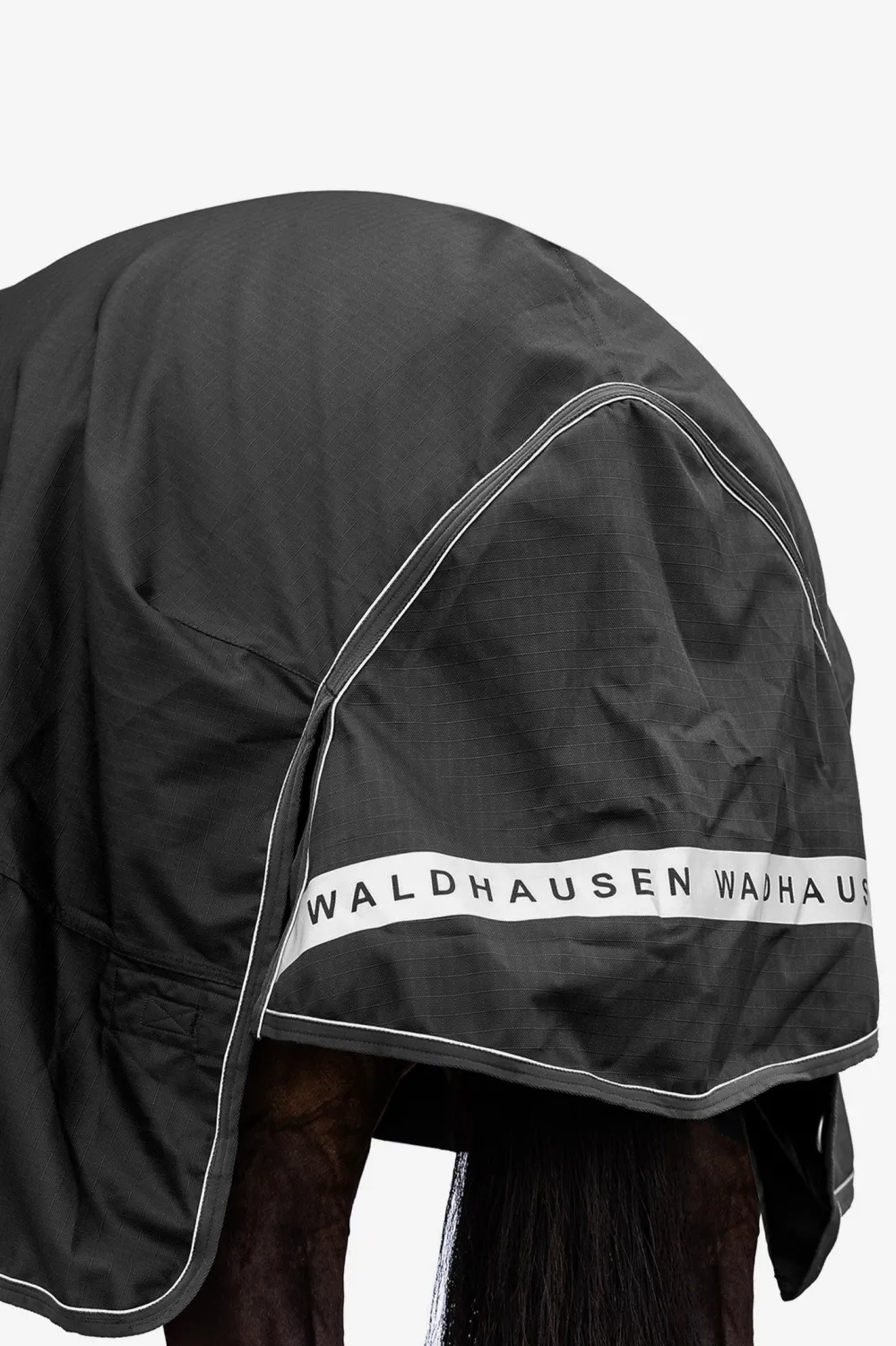 Waldhausen Hästtäcken & Flughuvor-Utetäcke Scandic Flerlager 150g/50g Svart