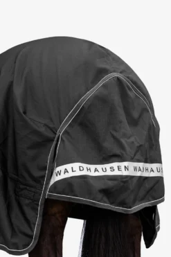 Waldhausen Hästtäcken & Flughuvor-Utetäcke Scandic Halvhals Light Svart