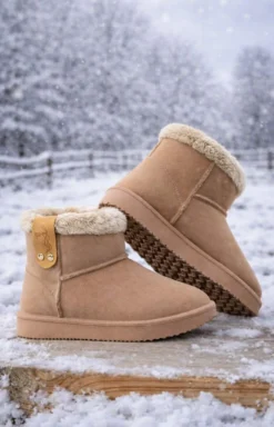 Penelope Leprevost Vinterskor-Vattentäta Vinterskor Beige