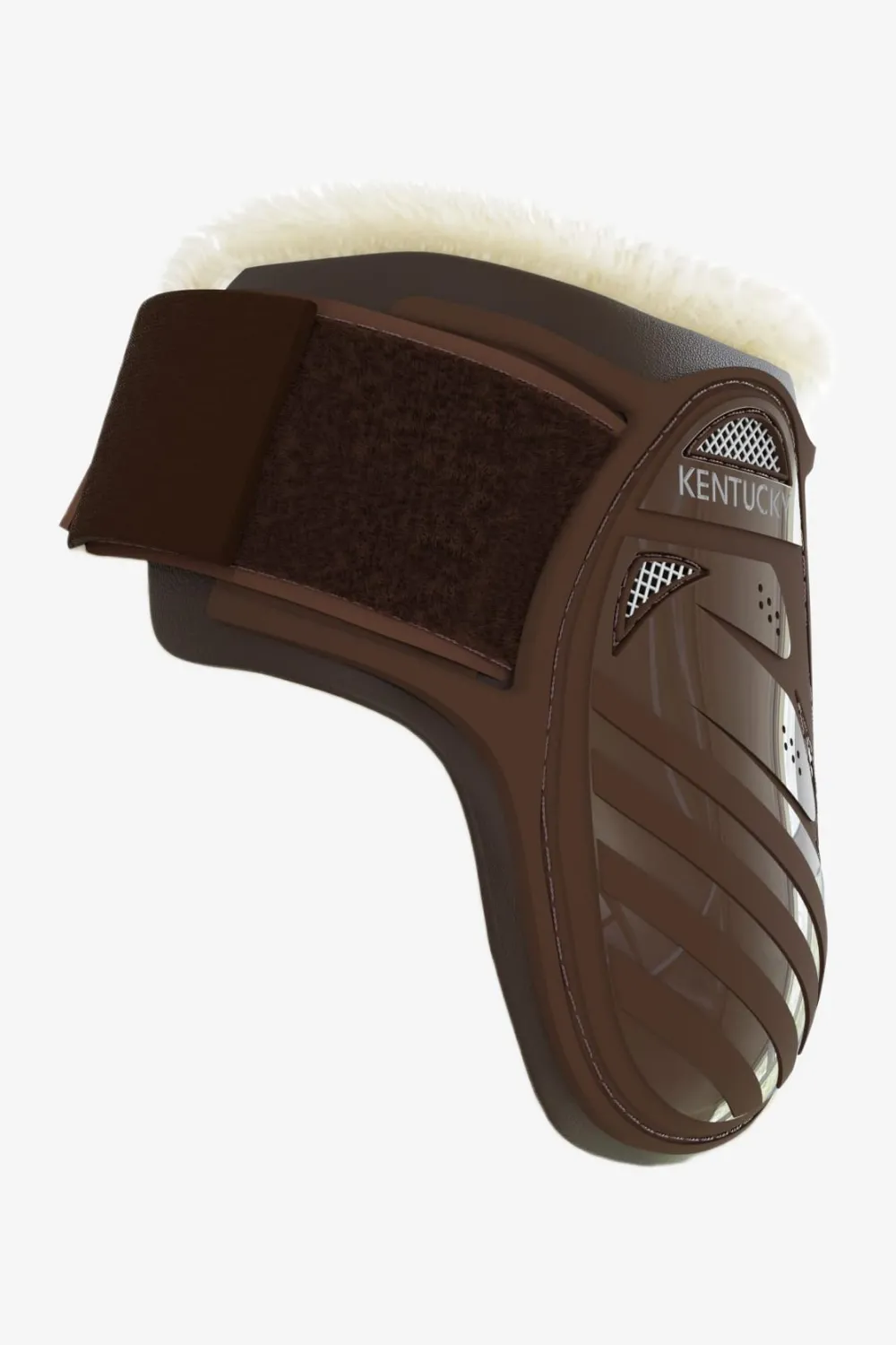 Kentucky Horsewear Benskydd & Benlindor-Vegan Bakskydd Fårskinn Brun