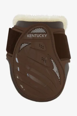 Kentucky Horsewear Benskydd & Benlindor-Vegan Bakskydd Fårskinn Brun