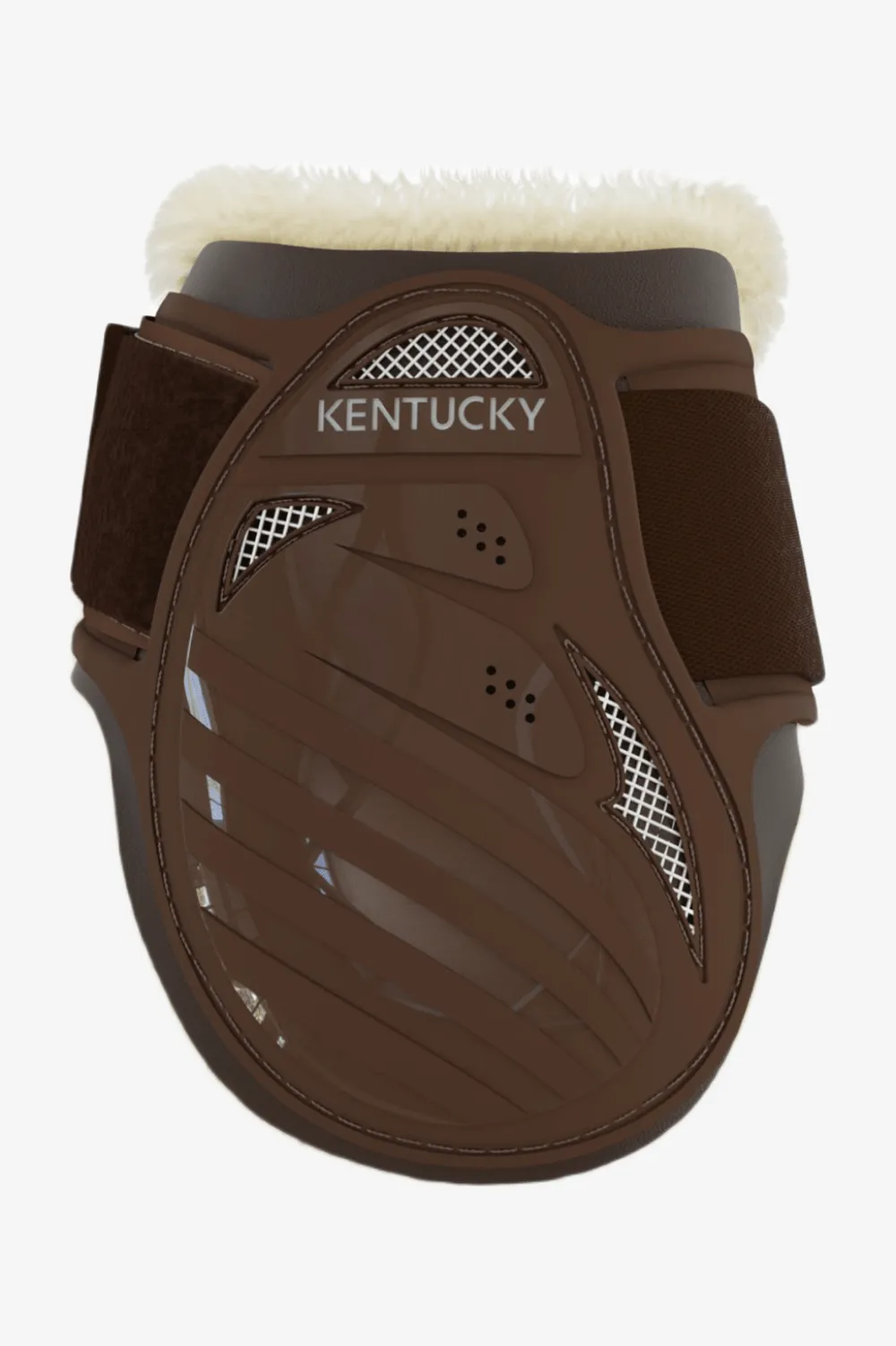 Kentucky Horsewear Benskydd & Benlindor-Vegan Bakskydd Fårskinn Brun