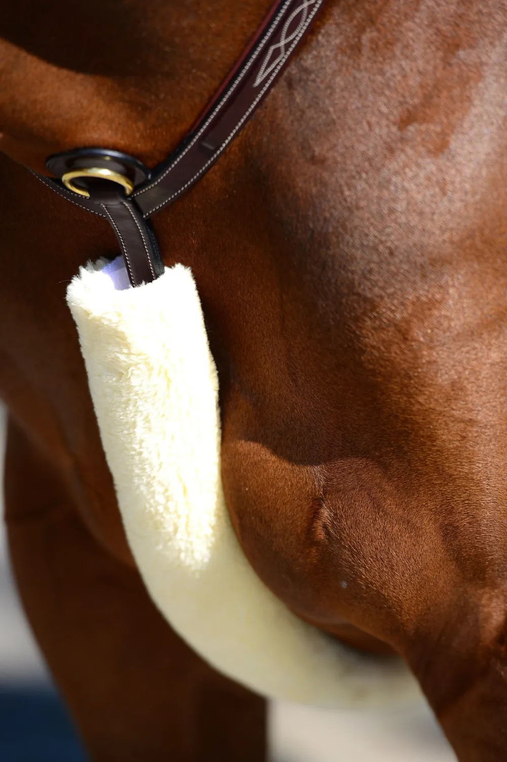Kentucky Horsewear Tyglar & Hjälptyglar-Överdrag Fårskinn Förbygel
