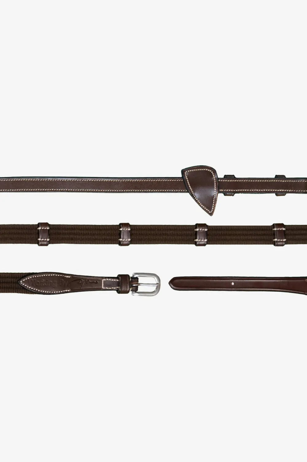 Dyón Dyón|Tyglar & Hjälptyglar-Vävribbtygel Stoppar 5/8" Working Collection Brun