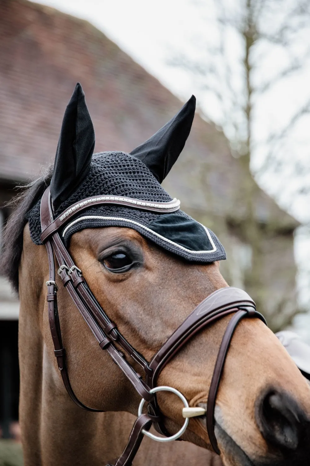 Kentucky Horsewear Schabrak & Huvor-Wellington Huva Basic Velvet Svart