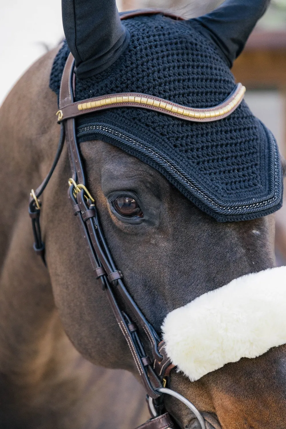 Kentucky Horsewear Kentucky Horsewear|Schabrak & Huvor-Wellington Huva Metal Chain Svart