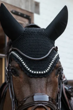 Kentucky Horsewear Kentucky Horsewear|Schabrak & Huvor-Wellington Isolerad Huva Big Stone Stone & Pearl Svart