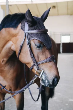 Kentucky Horsewear Schabrak & Huvor-Wellington Isolerad Huva Läder Brun