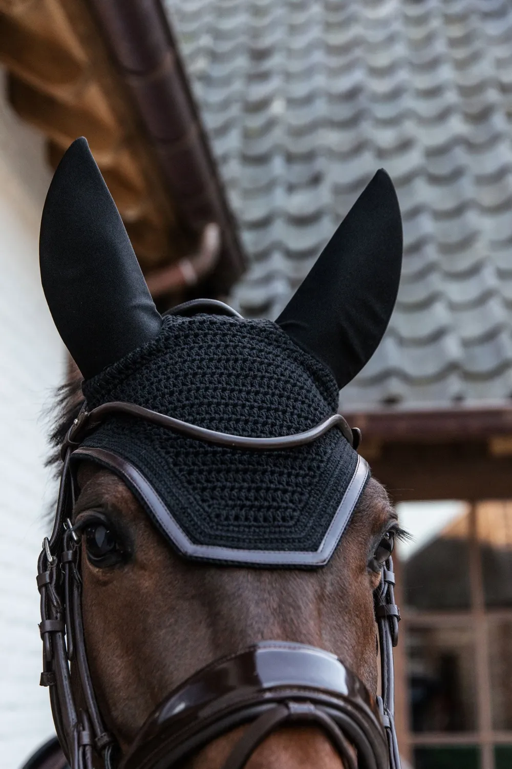 Kentucky Horsewear Kentucky Horsewear|Schabrak & Huvor-Wellington Isolerad Huva Läder Svart