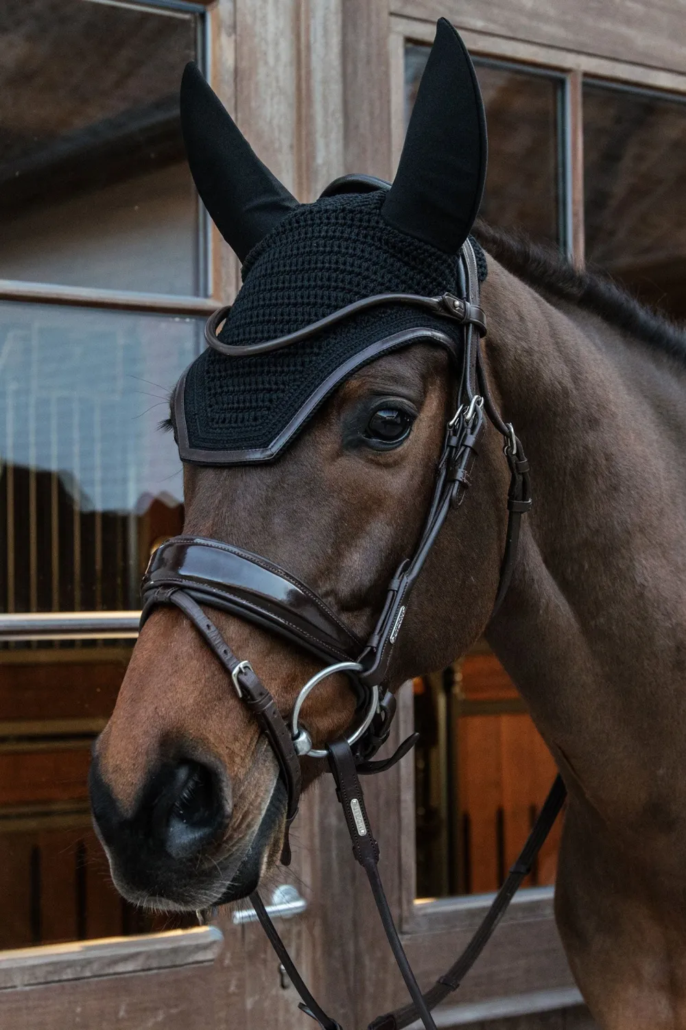 Kentucky Horsewear Kentucky Horsewear|Schabrak & Huvor-Wellington Isolerad Huva Läder Svart