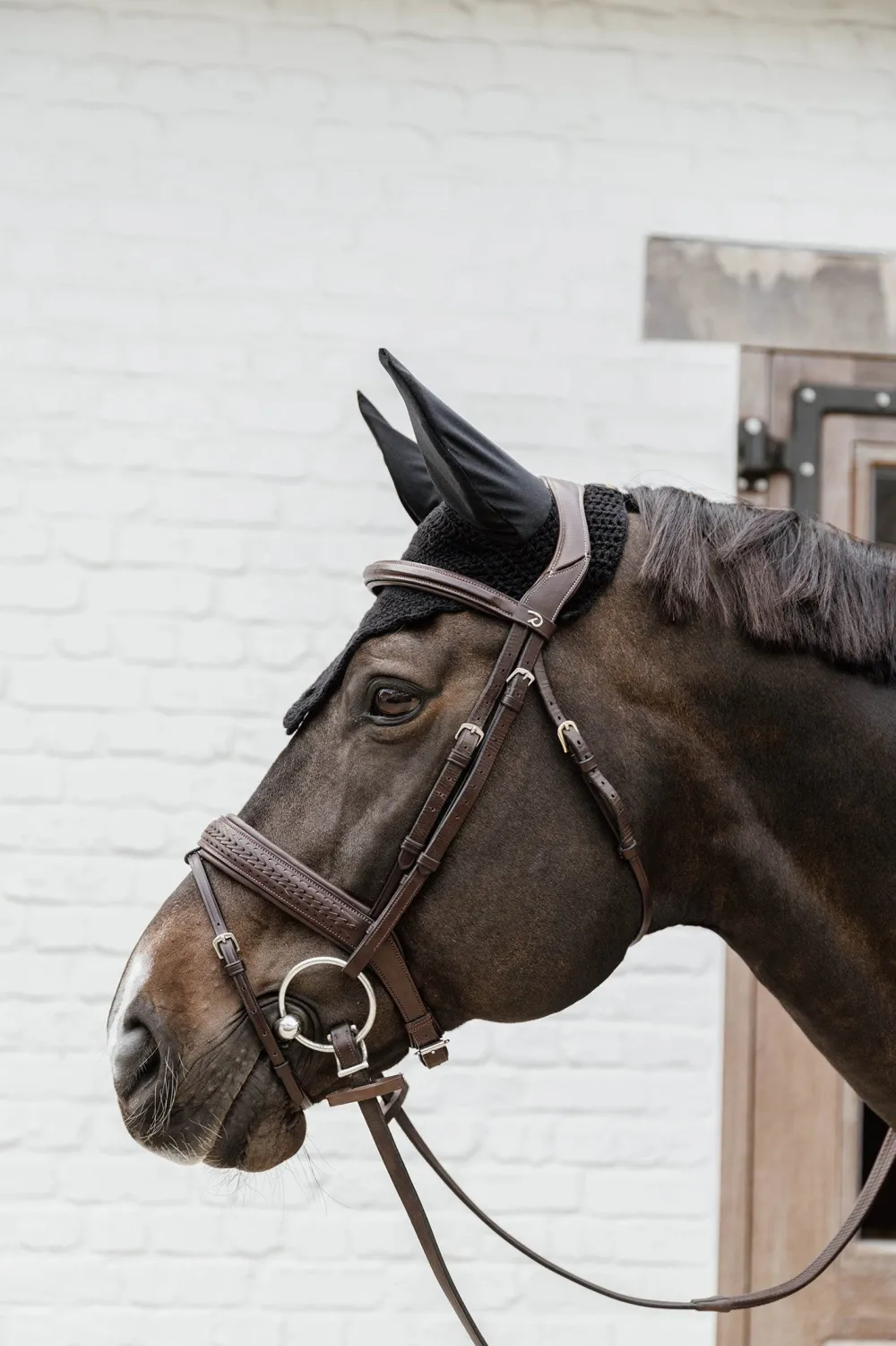 Kentucky Horsewear Kentucky Horsewear|Schabrak & Huvor-Wellington Soundless Huva Wave Svart