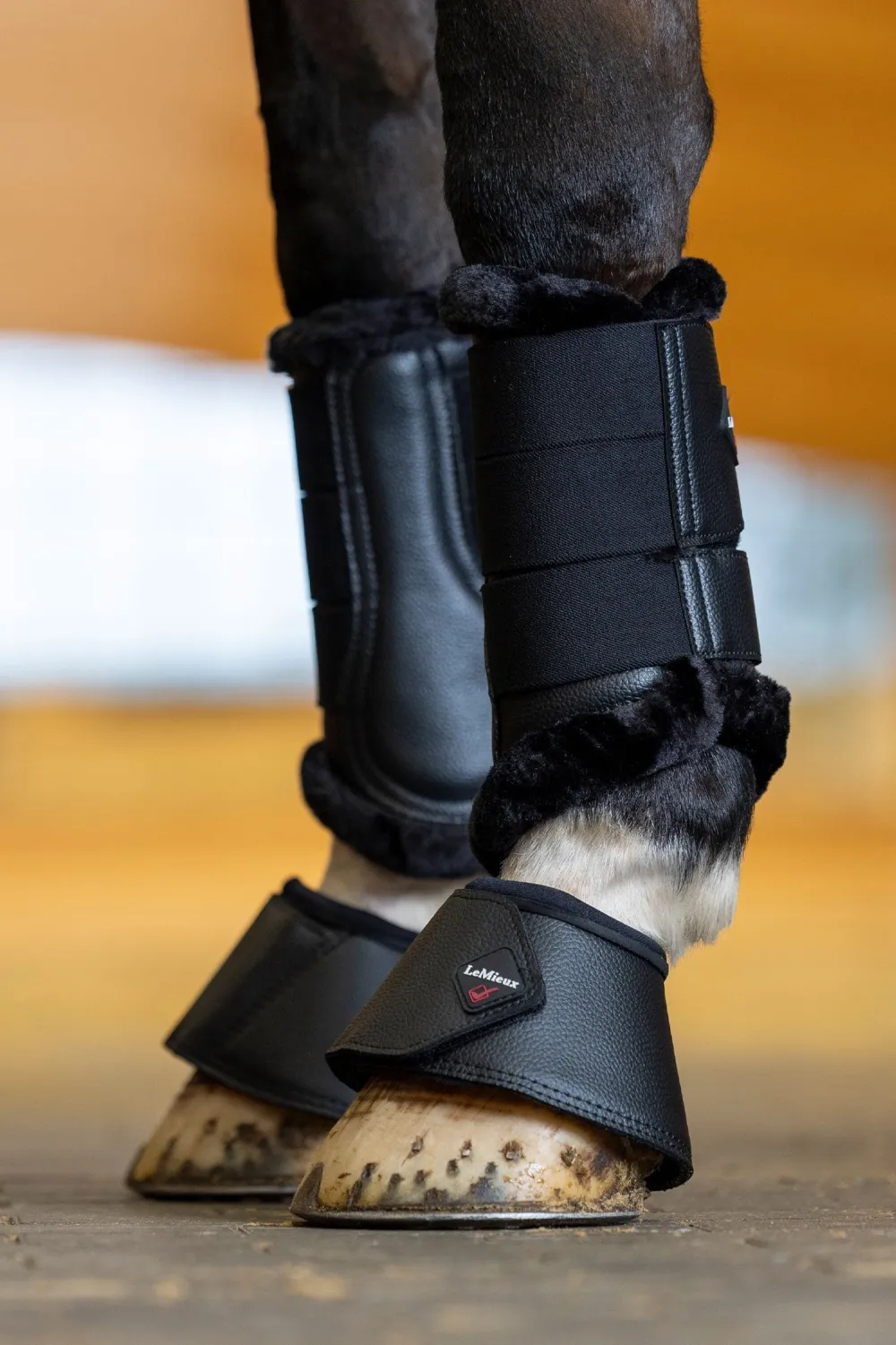 LeMieux Lemieux|Benskydd & Benlindor-WrapRound äder Boots Svart